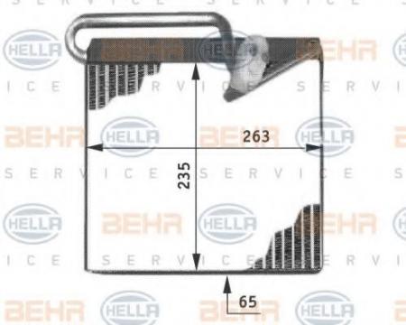 VERDAMPFER, TIEFE  65 MM 8FV351211241 HELLA