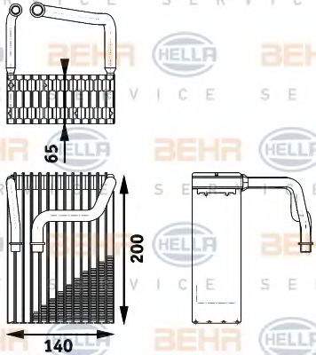 VERDAMPFER, TIEFE  65 MM 8FV351211361