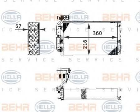 VERDAMPFER, TIEFE  67 MM 8FV351211671