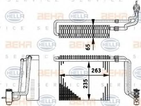 VERDAMPFER, TIEFE 65 MM 8FV351211741 HELLA