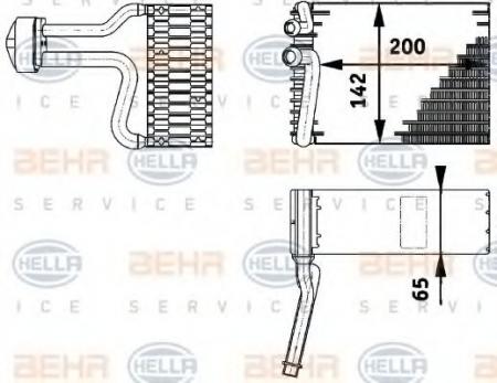 VERDAMPFER, TIEFE  65 MM 8FV351211751