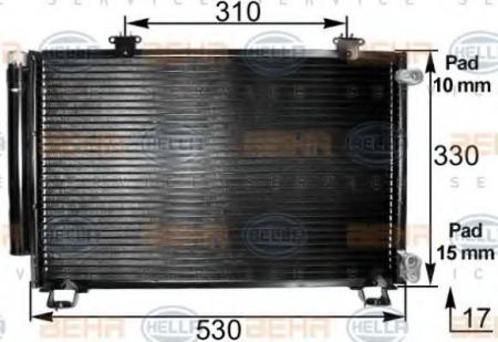 KONDENSATOR, TIEFE  17 MM 8FC351300261