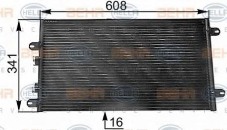 KONDENSATOR, TIEFE  16 MM 8FC351300531