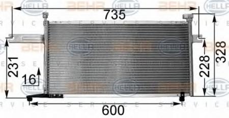 KONDENSATOR, TIEFE  16 MM 8FC351300731