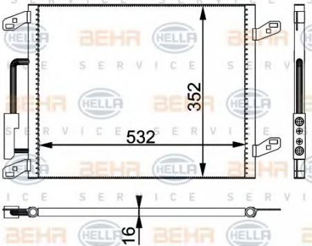 KONDENSATOR, TIEFE  16 MM 8FC351301101