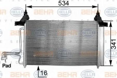 KONDENSATOR, TIEFE  16 MM 8FC351301211