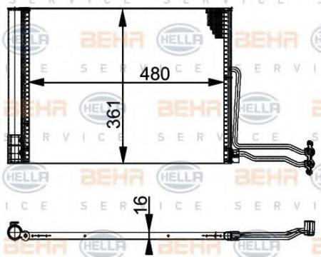 KONDENSATOR, TIEFE  16 MM 8FC351301301