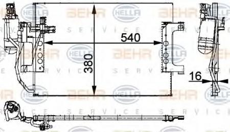 KONDENSATOR, TIEFE  16 MM 8FC351301391