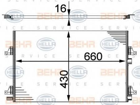 KONDENSATOR, TIEFE  16 MM 8FC351301431