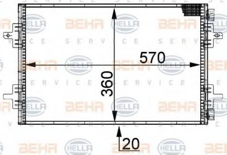 KONDENSATOR, TIEFE  20 MM 8FC351301441