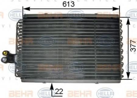 KONDENSATOR, TIEFE  22 MM 8FC351301461