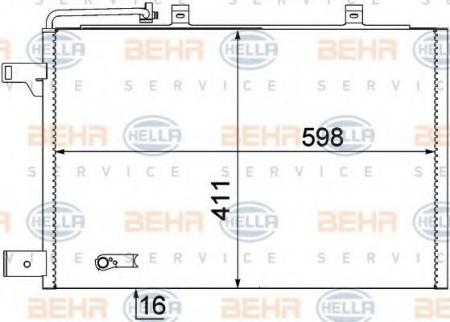 KONDENSATOR, TIEFE  16 MM 8FC351301684