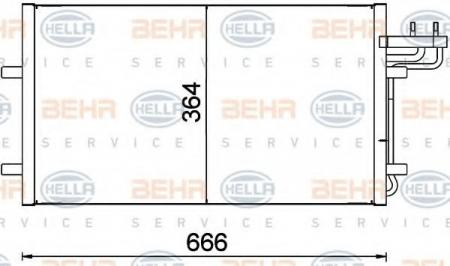 KONDENSATOR, TIEFE  17 MM 8FC351301734 HELLA