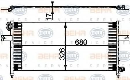 KONDENSATOR, TIEFE  17 MM 8FC351302041