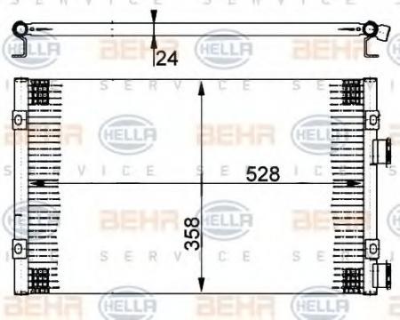 KONDENSATOR, TIEFE  24 MM 8FC351302241