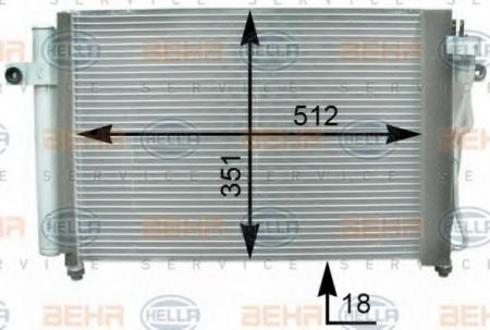 KONDENSATOR, TIEFE  18 MM 8FC351302281