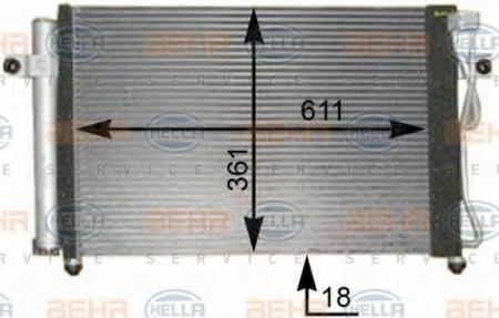 KONDENSATOR, TIEFE  18 MM 8FC351302291