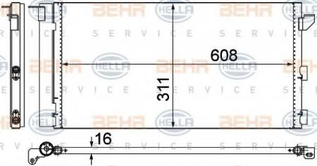 KONDENSATOR, TIEFE  16 MM 8FC351302401