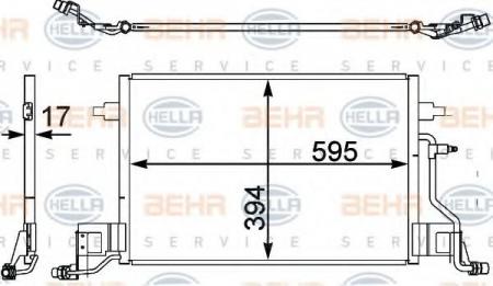 KONDENSATOR, TIEFE  17 MM 8FC351302431