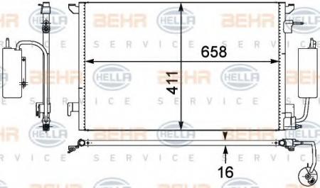 KONDENSATOR, TIEFE  16 MM 8FC351302531