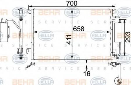 KONDENSATOR, TIEFE  16 MM 8FC351302591