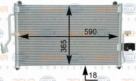 KONDENSATOR, TIEFE  17 MM 8FC351302661