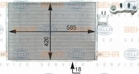 KONDENSATOR, TIEFE  18 MM 8FC351303001