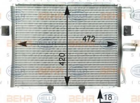 KONDENSATOR, TIEFE  18 MM 8FC351303011