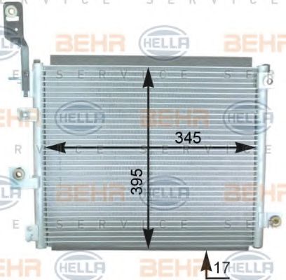 KONDENSATOR, TIEFE  17 MM 8FC351303101