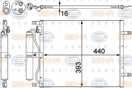 KONDENSATOR, TIEFE  16 MM 8FC351303251