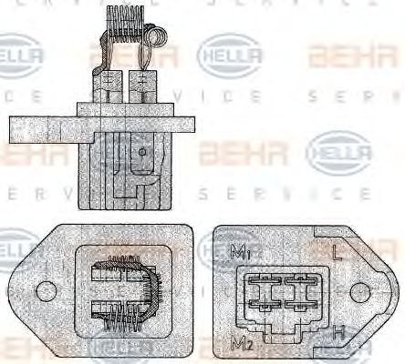 WIDERSTAND 9ML351303301 HELLA