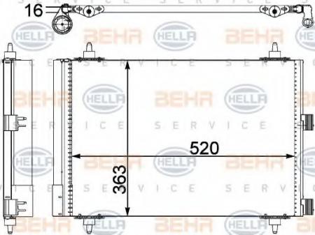 KONDENSATOR, TIEFE  16 MM 8FC351303371