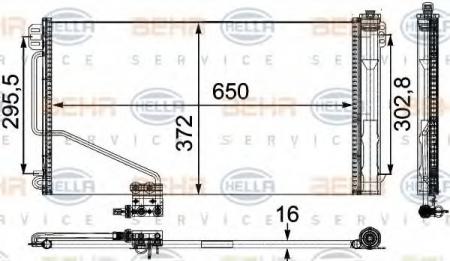 KONDENSATOR, TIEFE  16 MM 8FC351303401