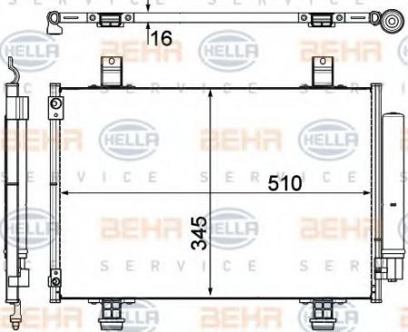 KONDENSATOR, TIEFE  16 MM 8FC351303491