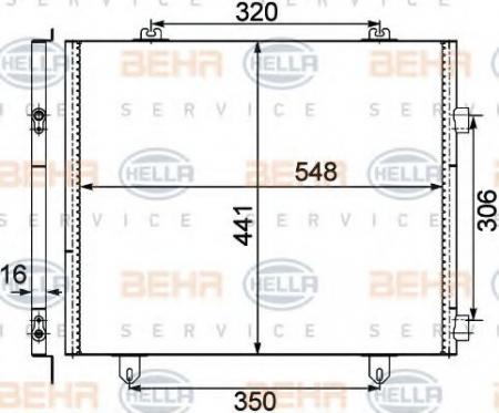 KONDENSATOR, TIEFE  16 MM 8FC351303511