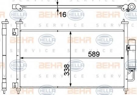 KONDENSATOR, TIEFE  16 MM 8FC351303641