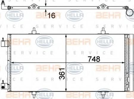 KONDENSATOR, TIEFE  16 MM 8FC351303651