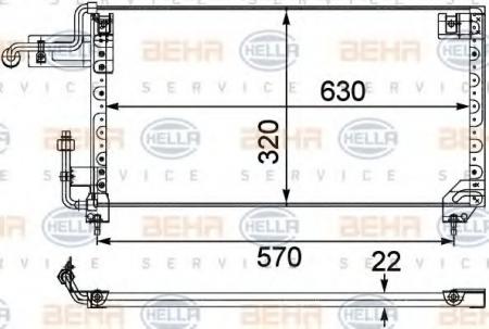 KONDENSATOR, TIEFE  22 MM 8FC351303721