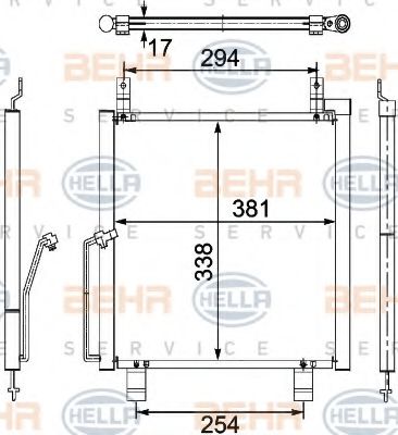 KONDENSATOR, TIEFE  17 MM 8FC351304191