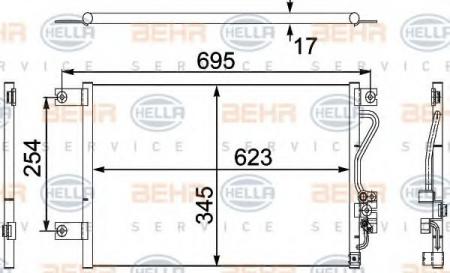 KONDENSATOR, TIEFE  17 MM 8FC351304211