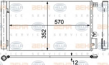 KONDENSATOR, TIEFE  12 MM 8FC351304261