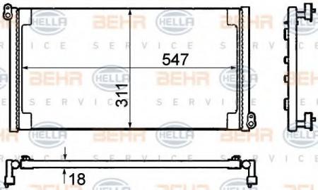 KONDENSATOR, TIEFE  18 MM 8FC351304301