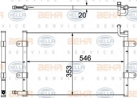 KONDENSATOR, TIEFE  20 MM 8FC351304321