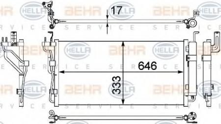 KONDENSATOR, TIEFE  17 MM 8FC351304401