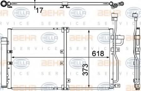 KONDENSATOR, TIEFE  17 MM 8FC351304771