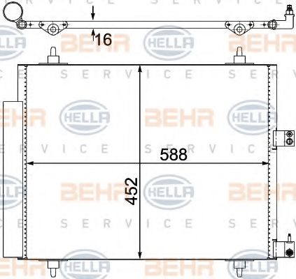 KONDENSATOR, TIEFE  16 MM 8FC351305221