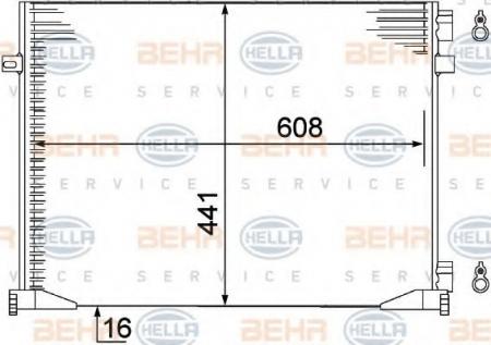 KONDENSATOR, TIEFE  16 MM 8FC351306661