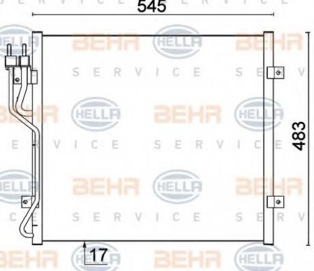 KONDENSATOR, TIEFE  17 MM 8FC351307531