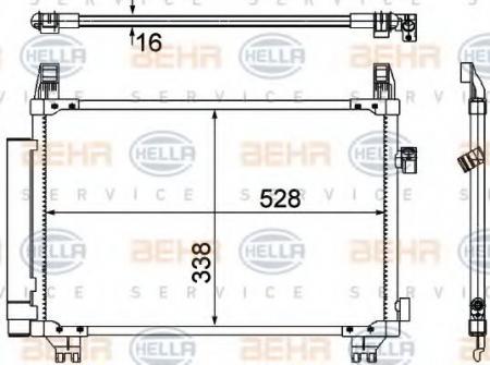 KONDENSATOR, TIEFE  16 MM 8FC351307671