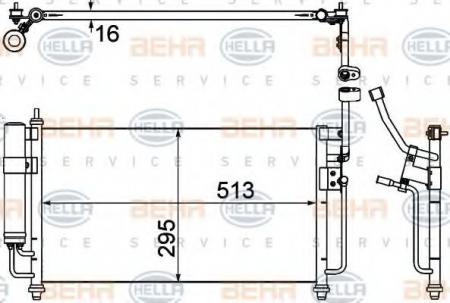 KONDENSATOR, TIEFE  16 MM 8FC351307761